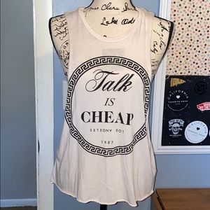 Forever 21 “Talk is Cheap” Muscle Tee
